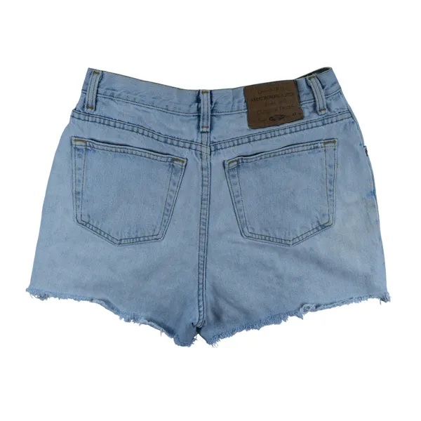 Vintage Abercrombie & Fitch High Waisted Denim Shorts Light Wash Cut Off Size 10 - Image 2