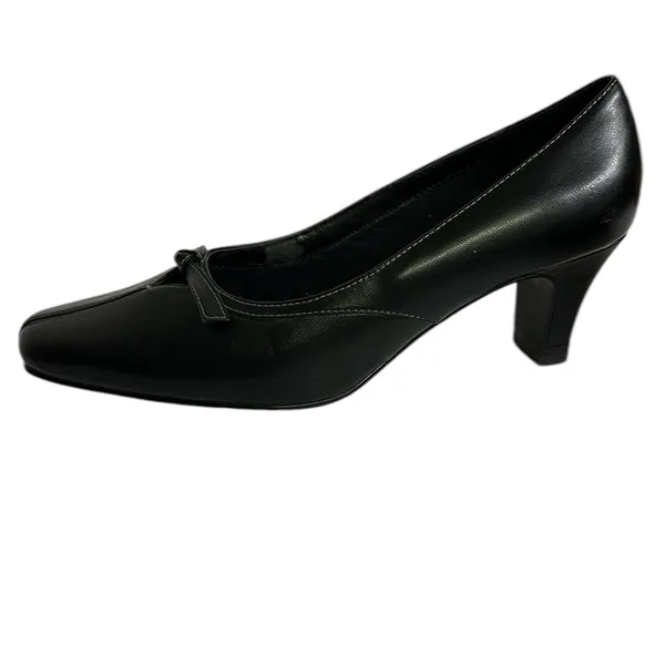 Hush Puppies Soft Style Lea Counter Pocket 2.5 Inch Heel Pump Shoes Square Toe 8 - Image 7