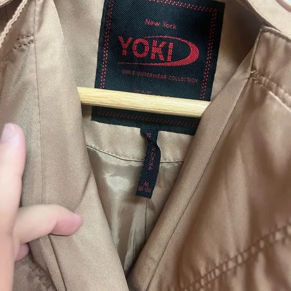 Yoki New York Waterproof Trench Coat Size‎ M Beige Classic Rain Jacket (No Belt) - Image 6