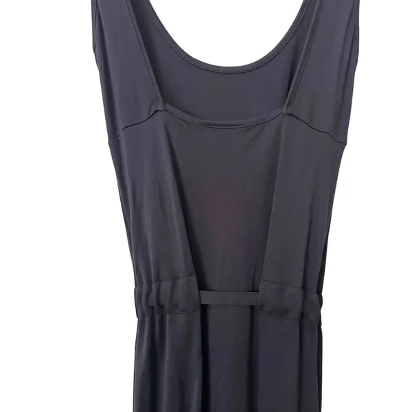 ICEBERG Tie Waist Classic Midi‎ Dress Black Sz 42 (Medium) - Image 5