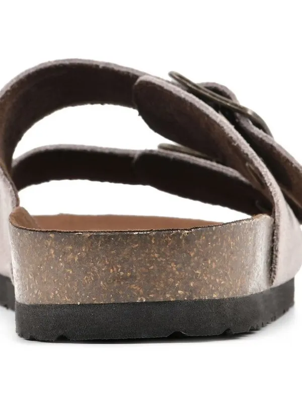 Mountain Sole Women's Double Buckle Leather Sandal Size 10 - Image 4