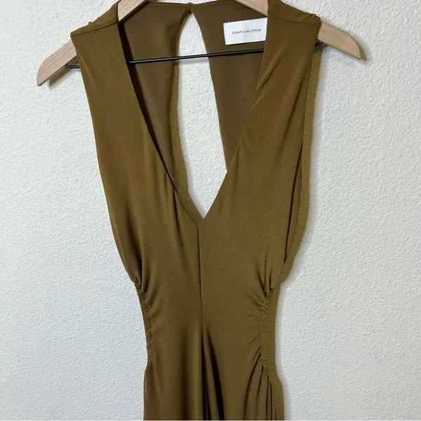 SIGNIFICANT OTHER‎ Ingrid Cutout Waist Jersey Maxi Dress Womens Size 10 - Image 7