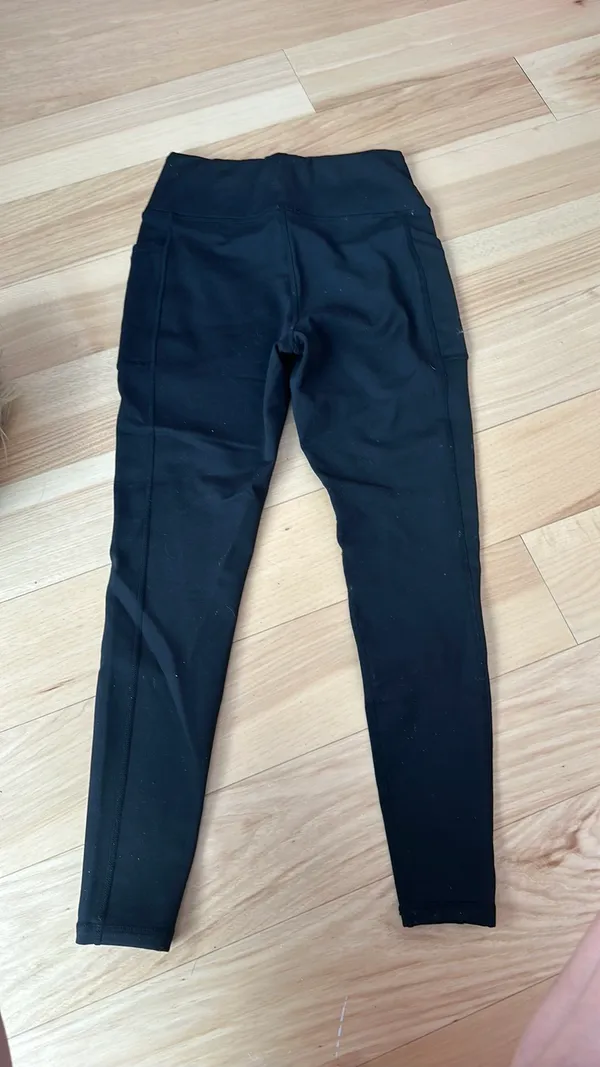fleece lined leggings Black - Image 3