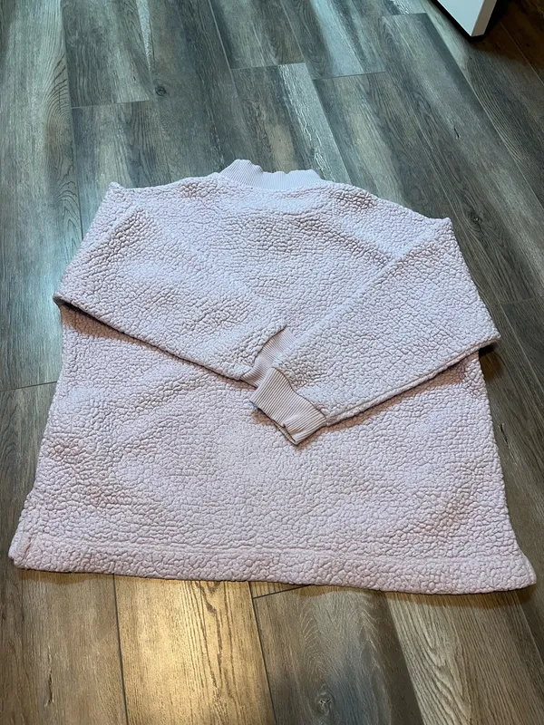 Aerie Lavender Sherpa Quarter Zip - Image 4
