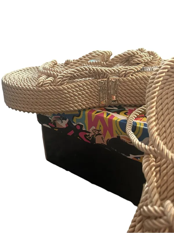 Cape Robbin Natural Rope Wrap Sandals - Image 6