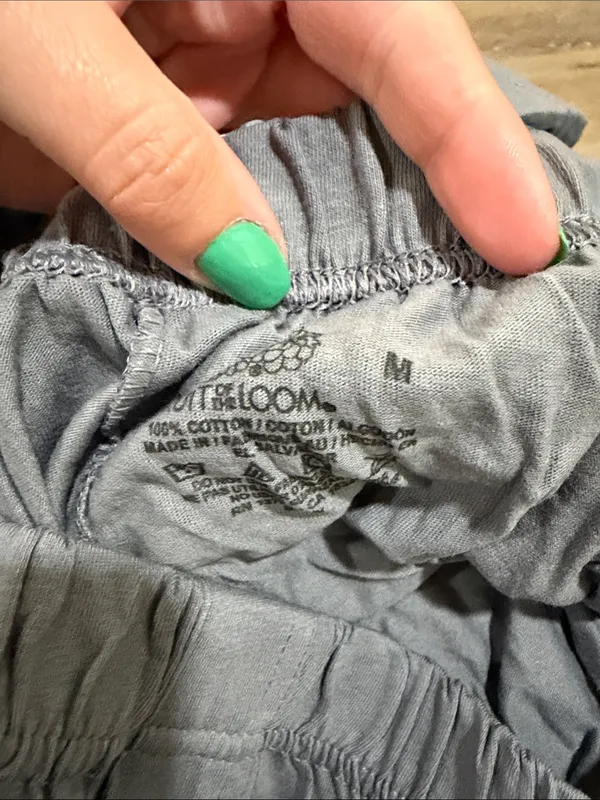 Women’s Gray Elastic Waist Boxer lounge Shorts - Image 2