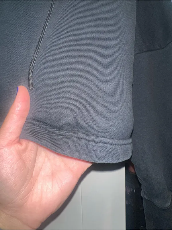 Adidas Cropped Hoodie- Black+White - Image 7