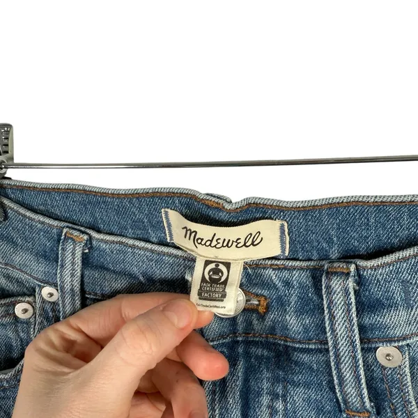 Madewell Tall Mid Rise Perfect Vintage Jean Ainsdale Wash‎ Distressed Womens 26T - Image 5