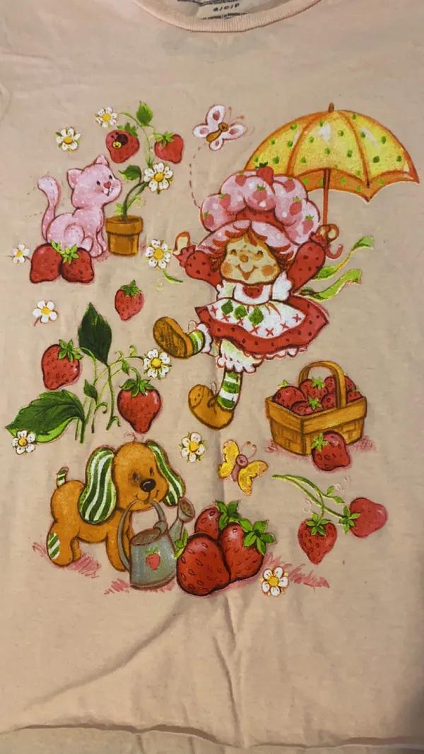 Strawberry Shortcake T Shirt Pink - Image 2