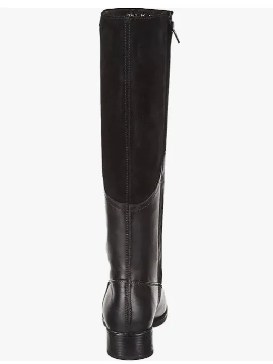 Geox Black Over-the-Knee Leather Riding Boots Size 7 - Image 6