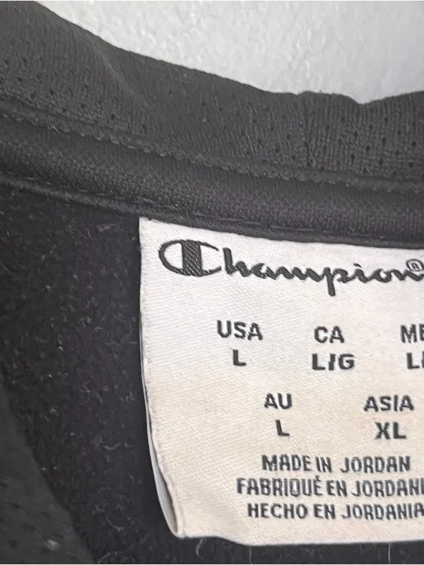 Champion Black Quarter-Zip Pullover Hoodie - Image 4
