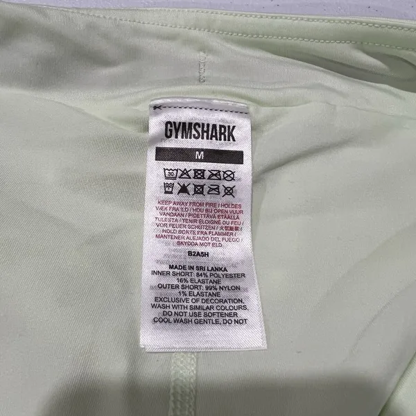 Gymshark womens cucumber Green Drawstring Speed 2 In 1 Athletic Shorts Size‎ M - Image 4