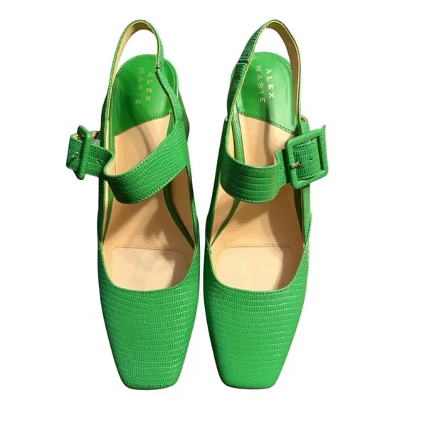 Alex Marie Green Block Ankle Strap Shoes(Size 8.5M) - Image 2
