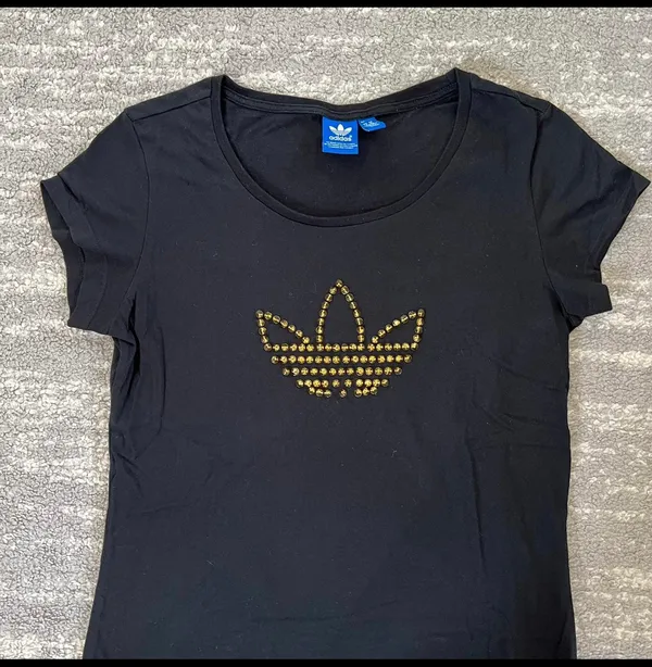 GUC  Gold Studded Scoop Neck Tee - Image 4