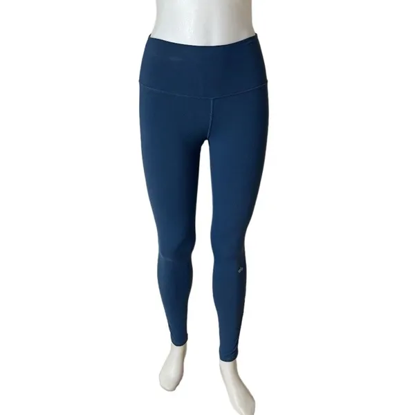 ALO YOGA Leggings Dash High Waist Mesh Insert Teal Womens Size XS - Image 2