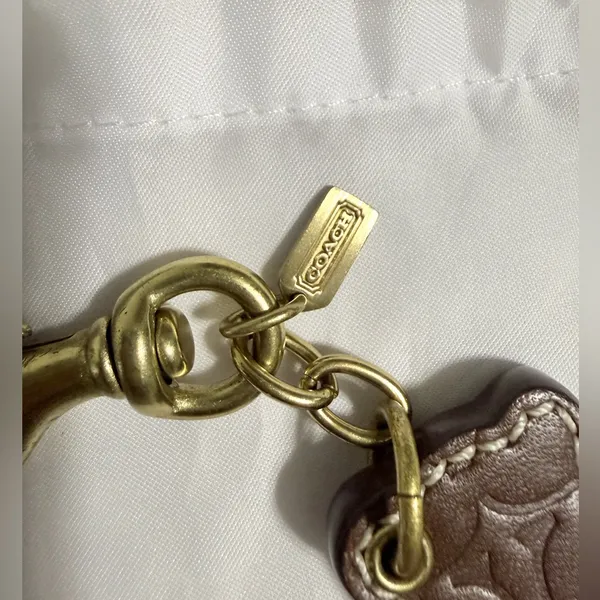 RARE Coach Bear Bag Charm crafted from Signature Coated Canvas/Refined leather - Image 5
