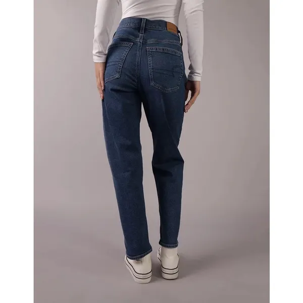 American Eagle Stretch Super High-Waisted Ankle Straight Jean - Dark Wash - 18 - Image 5