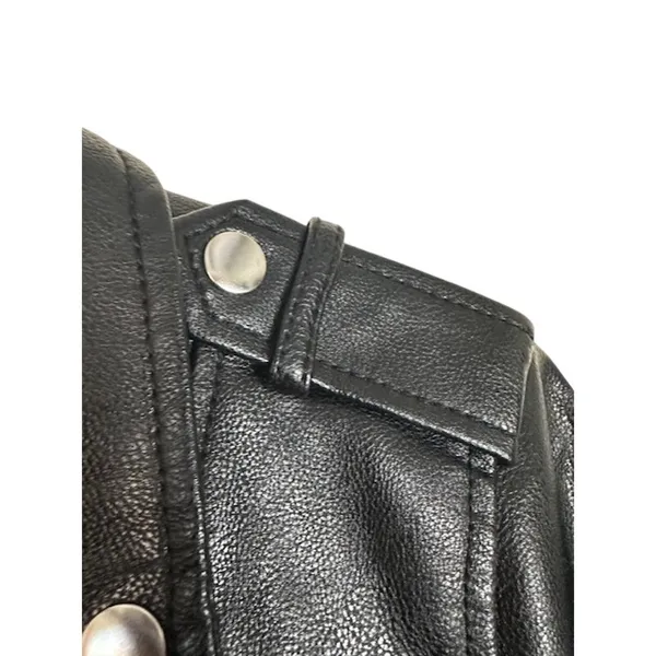 Ann Taylor Black Vegan Leather Edgy Moto Jacket NWT Women Sz XS - Image 7