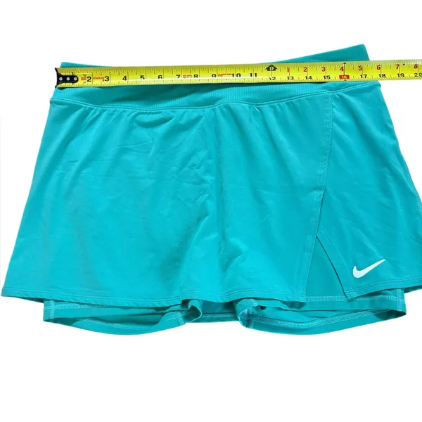 Nike Dri FIT Victory Skirt Skort Stretch Washed Teal White DH9779 Womens XL - Image 7
