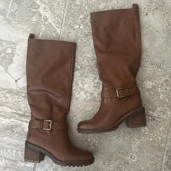 Zodiac Georgia Knee-High Riding Boots, Cognac Size 10 NEW Retail $189 SOLD OUT - Image 8