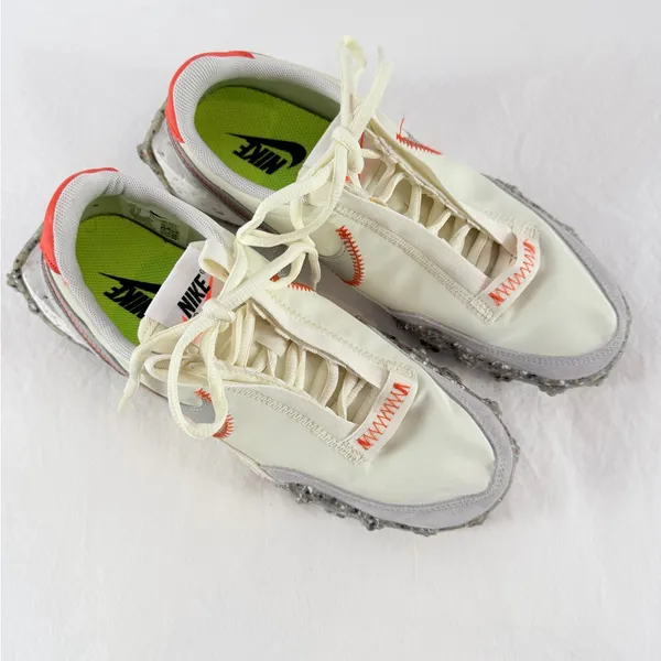 Nike Woman's Waffle‎ Racer Crater Sneaker in Coconut Milk Size 7 - Image 3