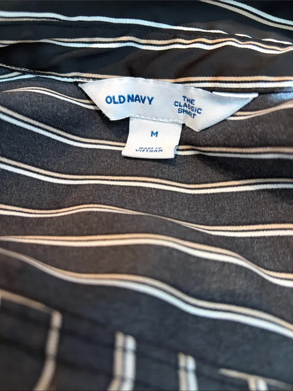 OLD NAVY striped classic shirt button down - Image 5