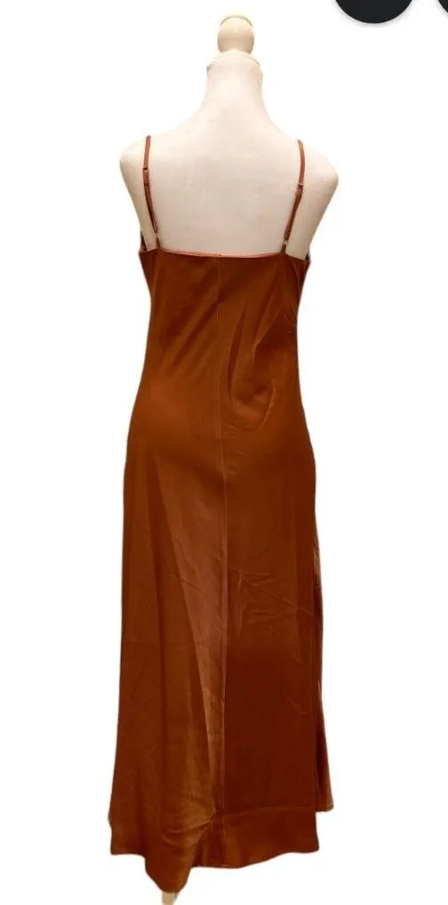 Thanth Women's Sleeveless Spaghetti Strap Satin Dress - Image 4