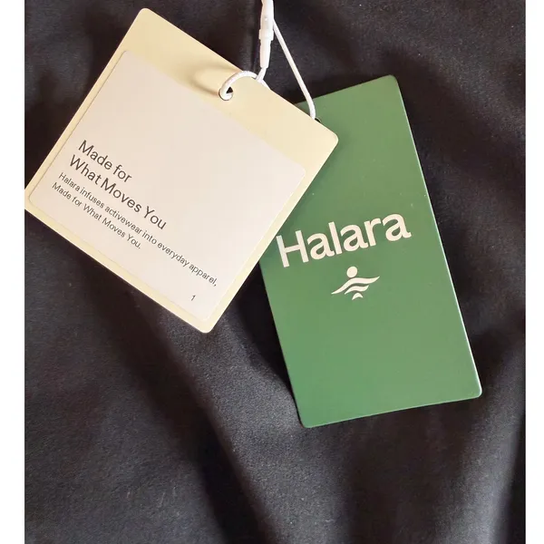 Halara Black High‎ Waisted Wide Leg Petite Trousers Pleated Workwear Pants L - Image 4