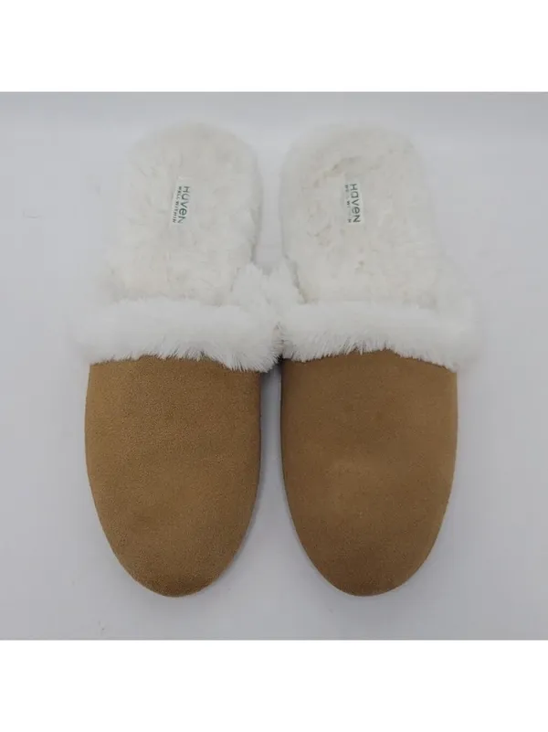 Haven Well Within Suede Faux Fur Lined Slide Slippers Women’s Size 10M - Image 2