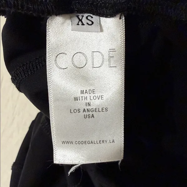 CODE Womens XS PIRATEX Power 3 Black Athletic Pants with Yellow Drawstring - Image 7