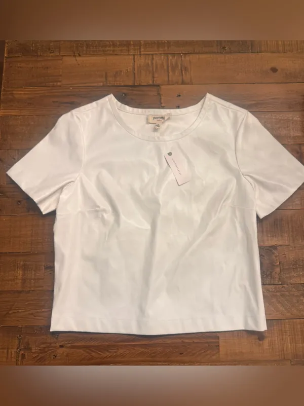 Anthropologie |‎ Porridge Collin Faux Leather Tee - Image 2