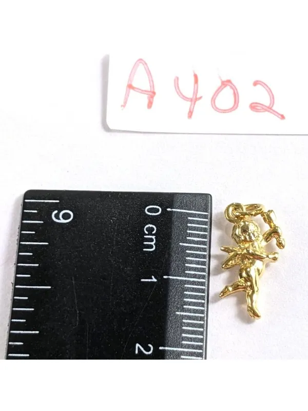 Gold-Tone Angel Cupid Charm Pendant For Jewelry Making Or Necklace Accent A402 - Image 4