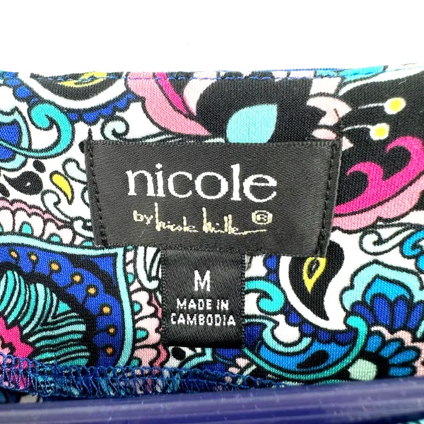Nicole by‎ Nicole Miller size medium sleeveless shift dress mandala style print - Image 5