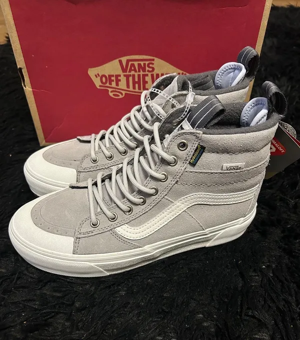 VANS Sk8-hi top MTE gray waterproof hiking lace up shoes sneakers sz 8.5 new - Image 2