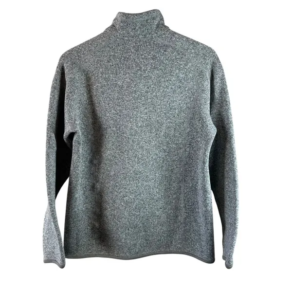 Patagonia Gray Better Sweater 1/4 Zip Women's size Large Logo Embroidery - Image 5