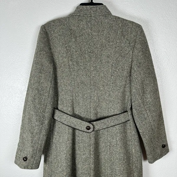 Vintage 50s‎ 60s Jill Jr 100% Pure Wool Long Over Coat Union Made in USA Small - Image 6