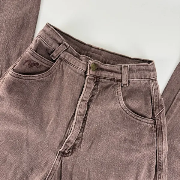 Vintage 90s Roper Bareback Brown Jeans Size 24 - Image 2
