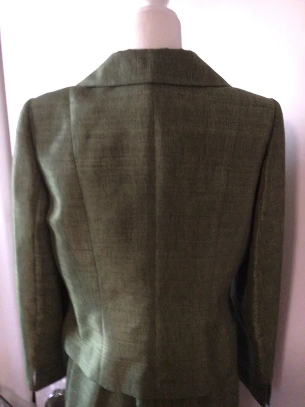 Le Suit Skirt Suit Sage Green- Size 12- Nwot - Image 6