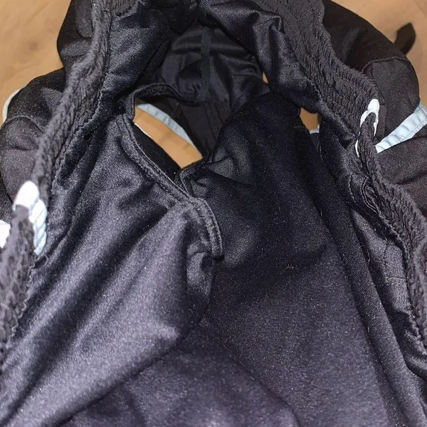 Nike Dri Fit black lined workout gym athletic shorts - Image 6