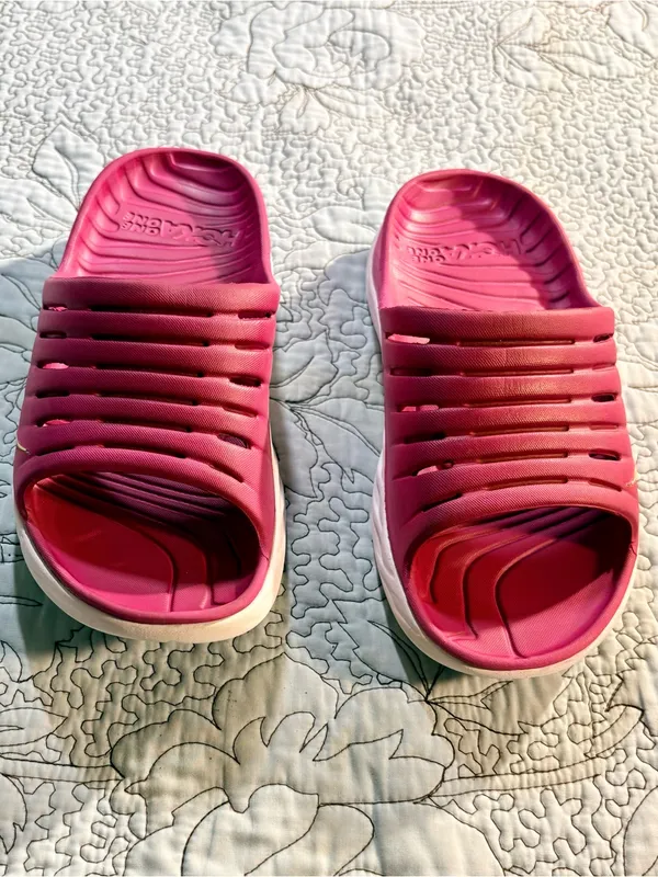 💥 HOKA ONE ONE Ora Recovery Slide Festival Fuchsia Butterfly Women’s 9 🧡 - Image 11