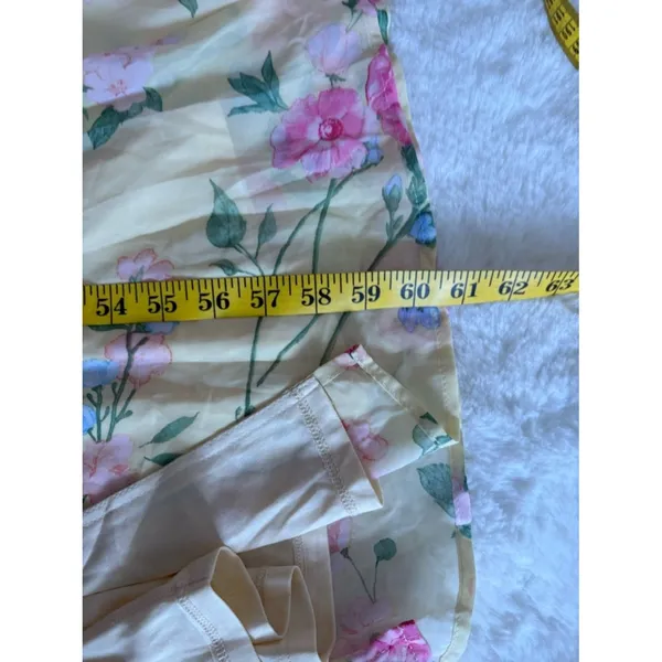 Lulus Remarkable Arrival Yellow Floral Sleeveless Maxi Dress Size XS Feminine - Image 8