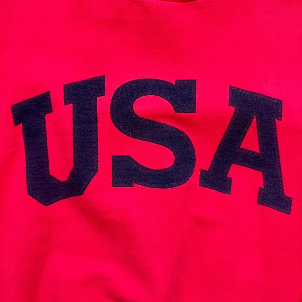 Vintage Red USA Crewneck Pelle Sport XL - Image 3