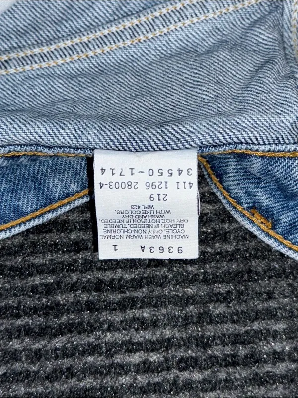 VTG 90s Levi’s 550 Relaxed Denim Shorts Orange Tab Distressed 26 (tag 28) Jorts - Image 8