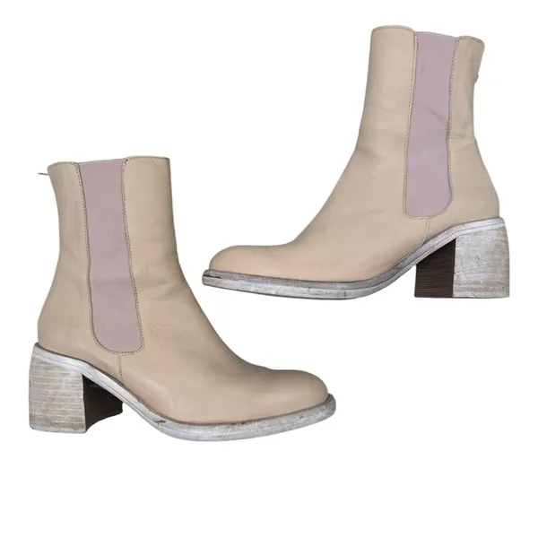 Free People Natural Leather Essential Chelsea Boot Size 9 Gently Used Boho Fall - Image 8