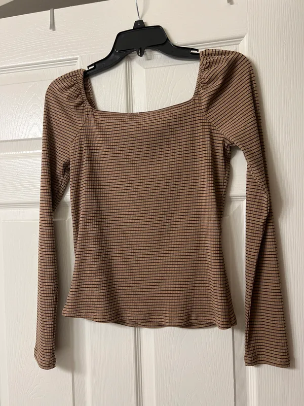 12th Tribe Long Sleeve Striped Top - Image 2