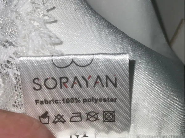 Sorayan Romantic White Lace Off-Shoulder Bridal Gown Medium - NWT - Image 14