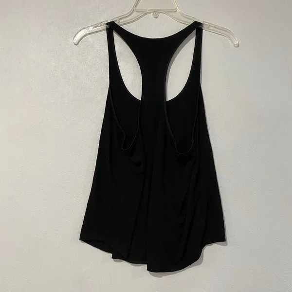 Victoria’s Secret Black Ribbed Racerback Tank Top Size S Lounge Basic - Image 3