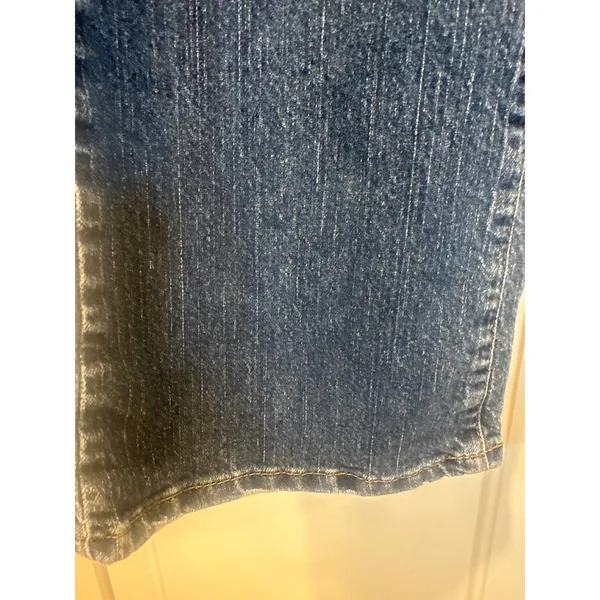 American Eagle Outfitters Womens skinny Flare Leg Jeans Medium Wash 4 Long denim - Image 5