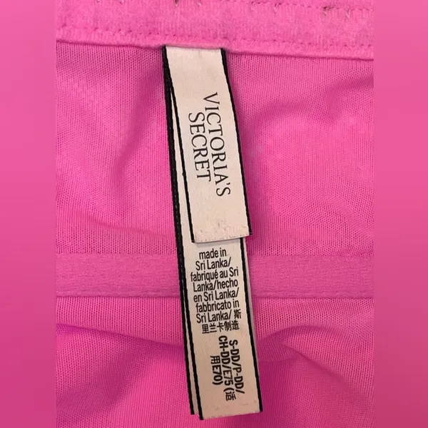 Victoria's Secret Dream Angels Pink Lace Unlined Non Wired Corset Bra Top Size S - Image 10