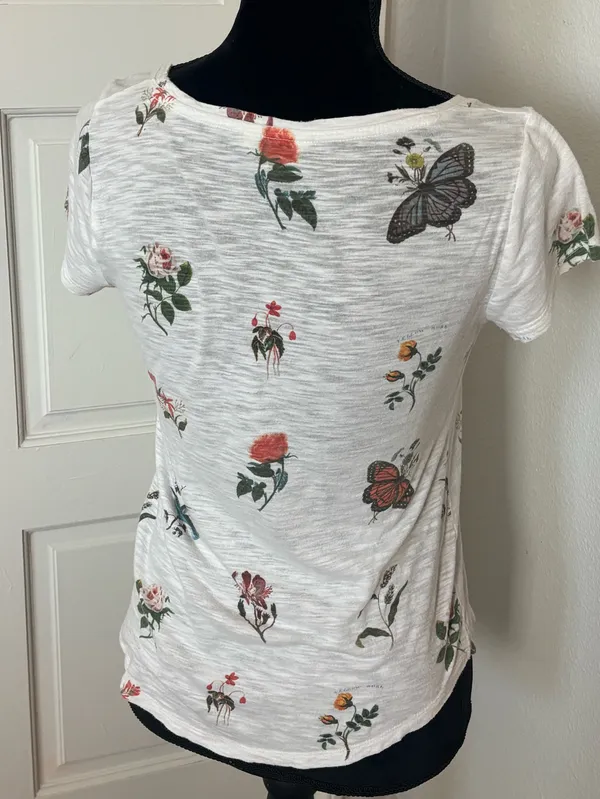 Lucky Brand Tee Shirt Flowers - Image 4